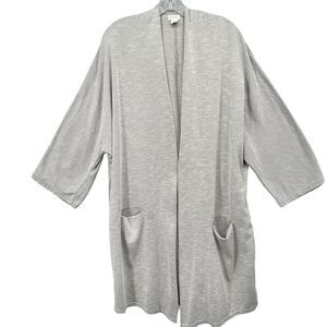 DONNI Ribbed Sweater Coat Open Cardigan in Sandwash Size‎ Plus OSFA